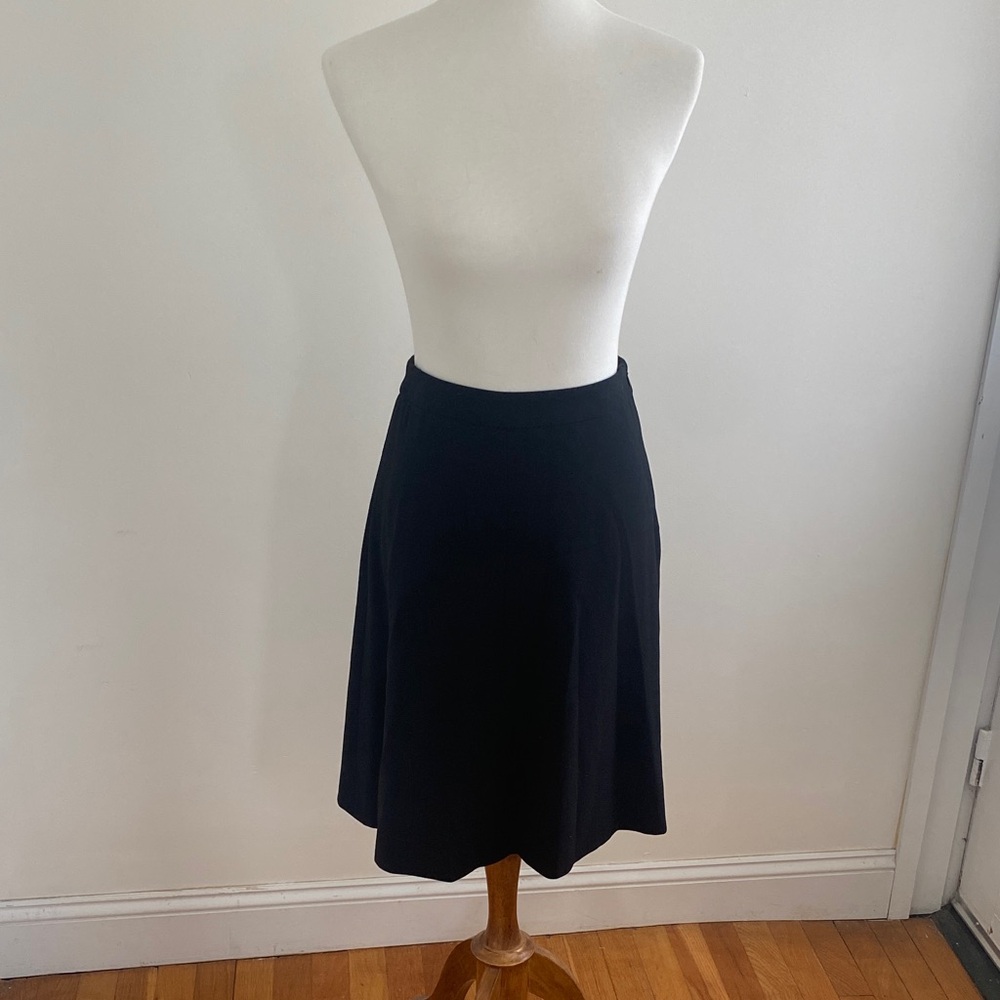 Giorgio Armani Classic Black A-Line Skirt, Size EU 38